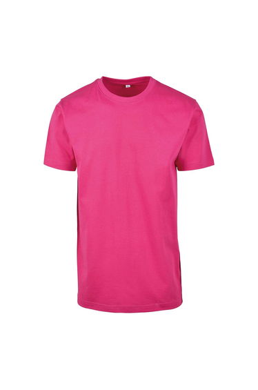 Mens T-Shirt Round Neck - Hibiscus Pink