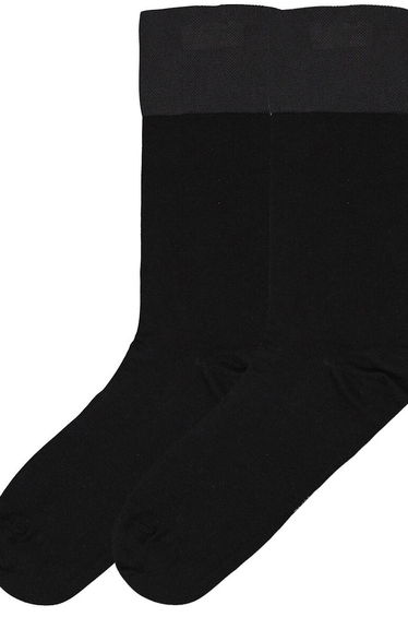 Pack of 2 Pairs of Crew Socks in Cotton Mix