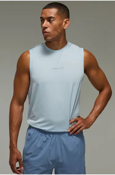 Common Pace Running Regular Fit Tank - powder blue