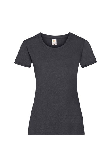 Fruit Of The Loom Ladies/Womens Lady-Fit Valueweight Short Sleeve T-Shirt - Dark Heather