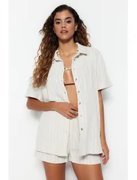 Two-Piece Set - Ecru - Oversize - 3