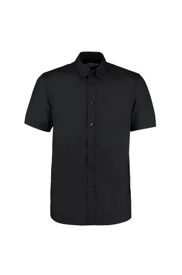 Kustom Kit Mens Workforce Classic Short-Sleeved Shirt - Black