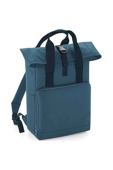 Bagbase Unisex Adult Roll Top Twin Handle Backpack - Airforce Blue