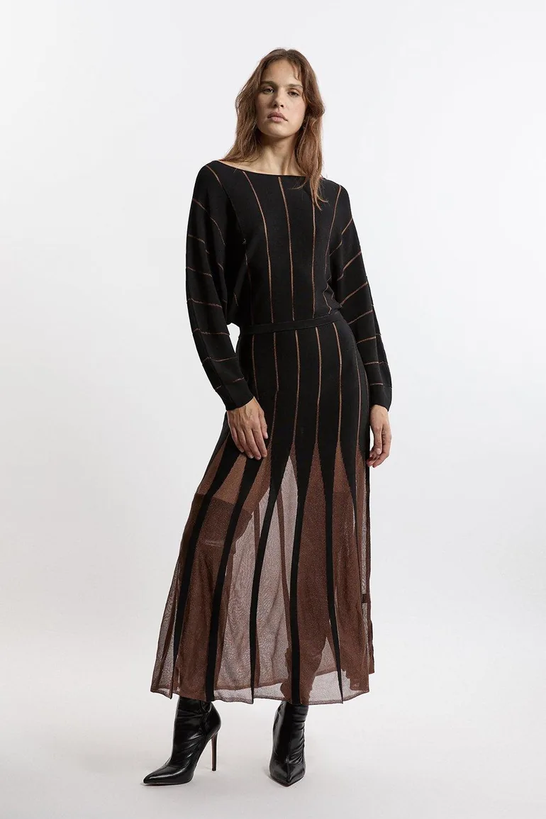 nakd fine knitted ombr maxi dress Odessa Knit Maxi Dress Plum Ombre  Beach City