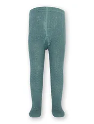 Cable tights thyme - 1