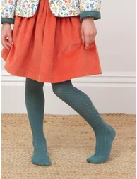 Cable tights thyme - 2