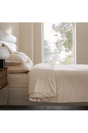 Giacomo Duvet Cover in Washed Cotton Satin