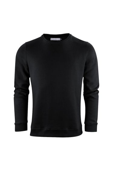 Harvest Mens Alder Crew Neck Sweatshirt - Black