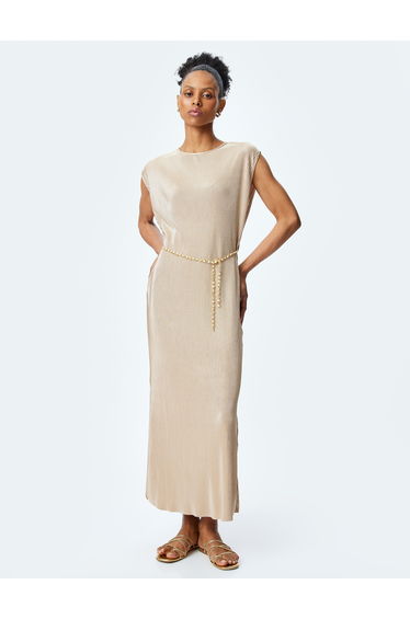 Pleated Long Dress