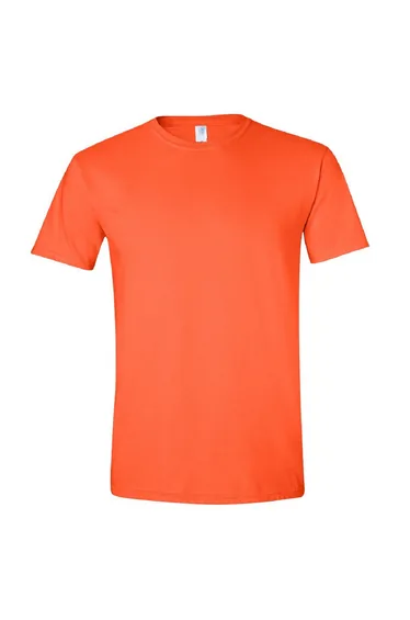 Gildan Mens Short Sleeve Soft-Style T-Shirt - Orange