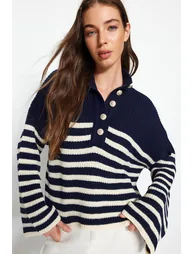 Sweater - Dark blue - Regular fit