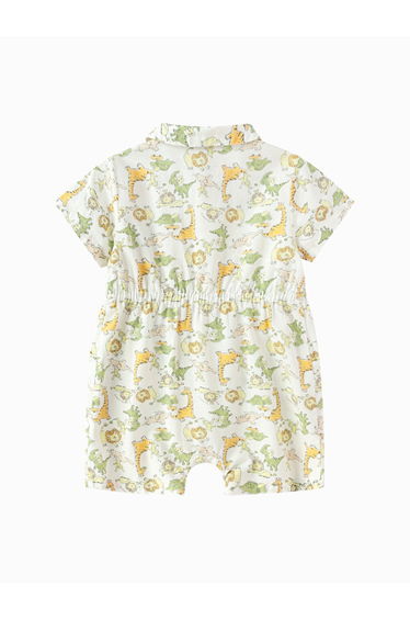 Boys' Animal Print Short Romper