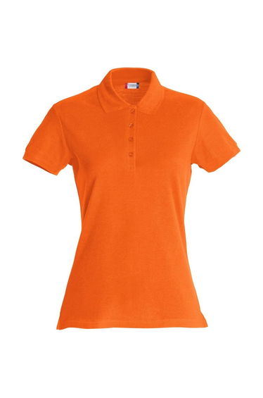 Clique Womens/Ladies Plain Polo Shirt - Blood Orange
