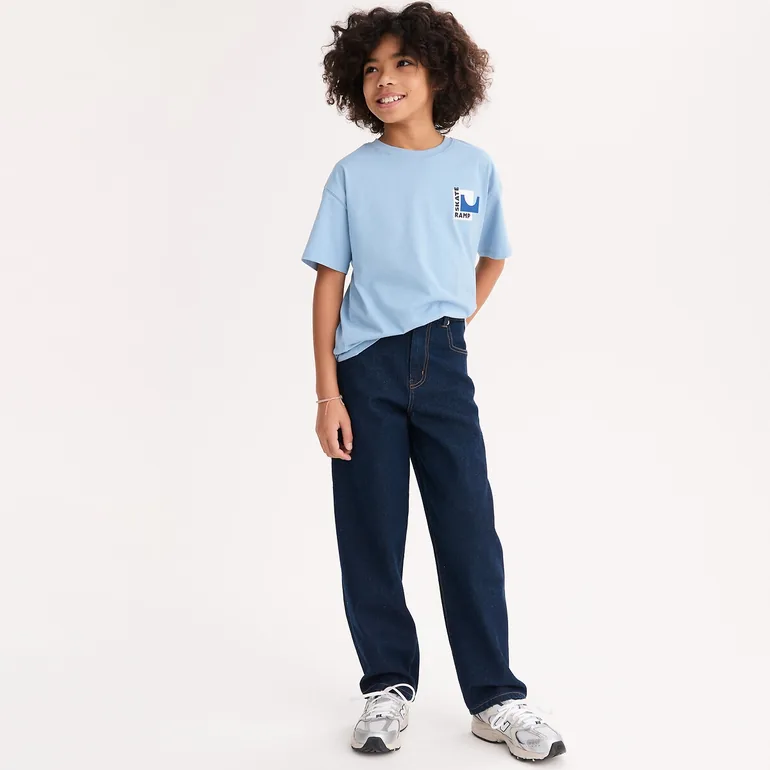 Baggy Wide Leg Jeans - 1