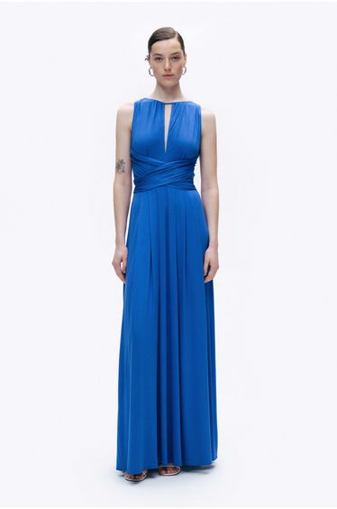 Maxi Dress with Belt Detail