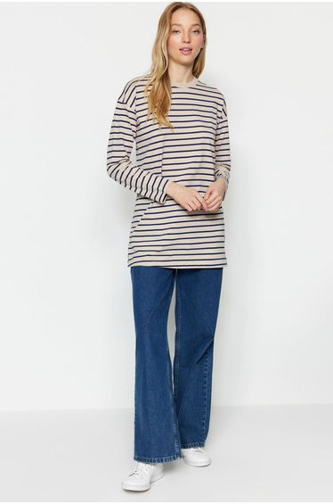 Tunic - Navy blue - Regular fit