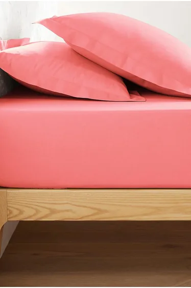 شرشف سرير قطن بحواف مطاطية بإرتفاع 25سم