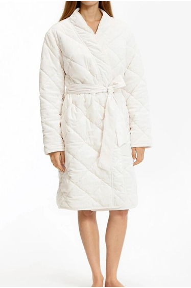 Quilted Velour Lounge Jacket