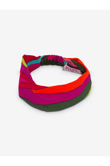 PUCCI Girls Marmo Print Headband in Multicolour
