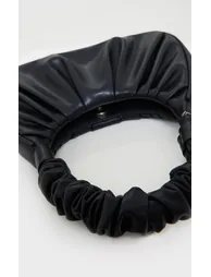 Black Ruched Handle Shoulder Bag - 3