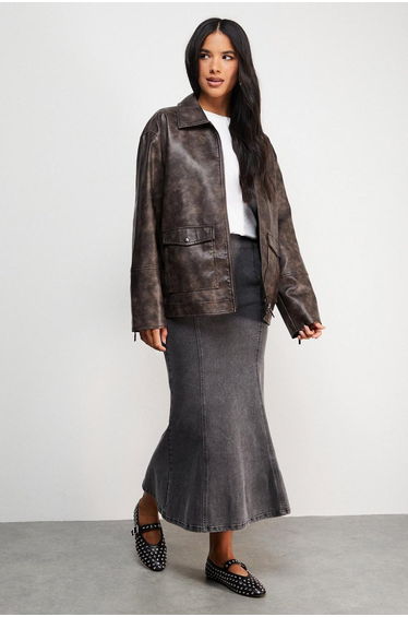 Denim Fishtail skirt