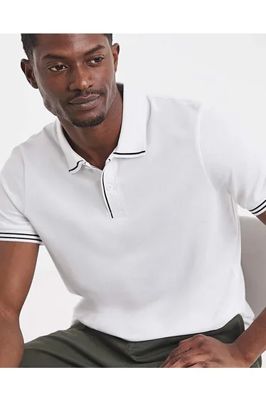 Tipped Pique Polo Long