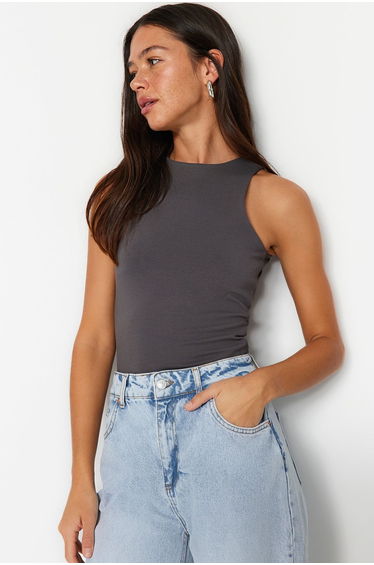 Camisole - Gray - Slim fit