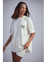 Dsgn Studio Sports Bubble Slogan Oversized T-shirt