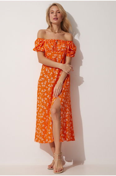 Floral Column Midaxi Dress