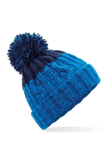 Beechfield Unisex Adults Apres Cuffed Beanie - Azure Blue/Oxford Navy