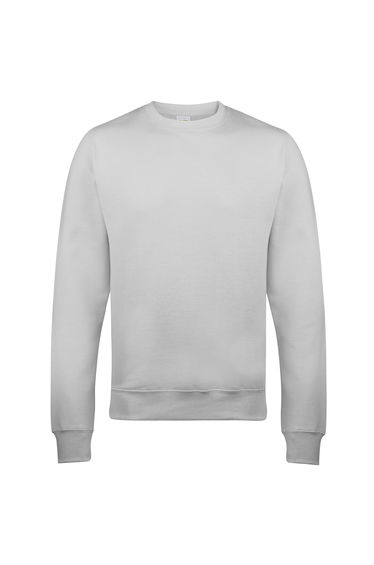 AWDis Just Hoods AWDis Unisex Crew Neck Plain Sweatshirt - Ash
