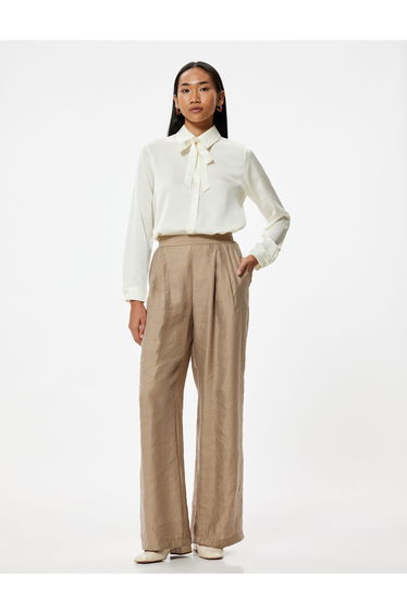 Shawl Collar Shirt Long Sleeve Buttoned