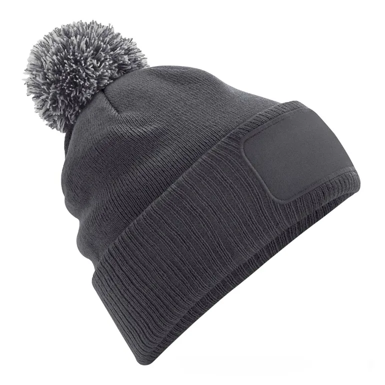 Beechfield Unisex Adults Snowstar Printers Beanie - Graphite Grey/Light Grey