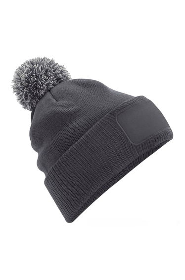Beechfield Unisex Adults Snowstar Printers Beanie - Graphite Grey/Light Grey