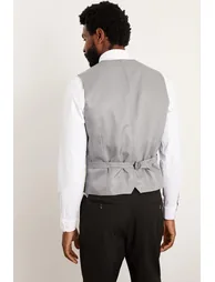 Tailored Fit Black Essential Waistcoat - 2