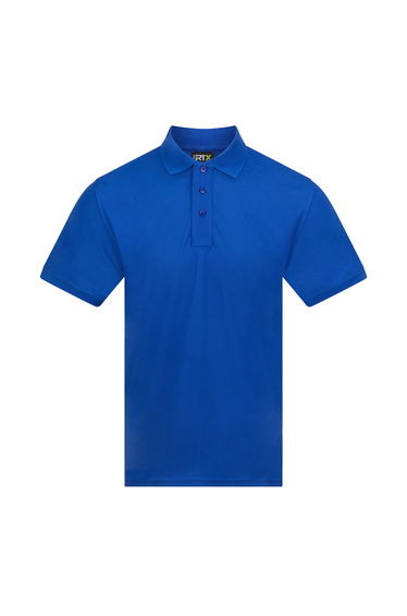 PRO RTX Mens Pro Moisture Wicking Polo Shirt - Royal Blue