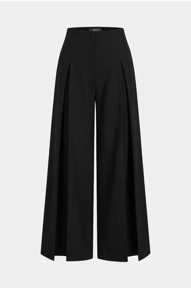 Solid High Waist Wide Leg Pants