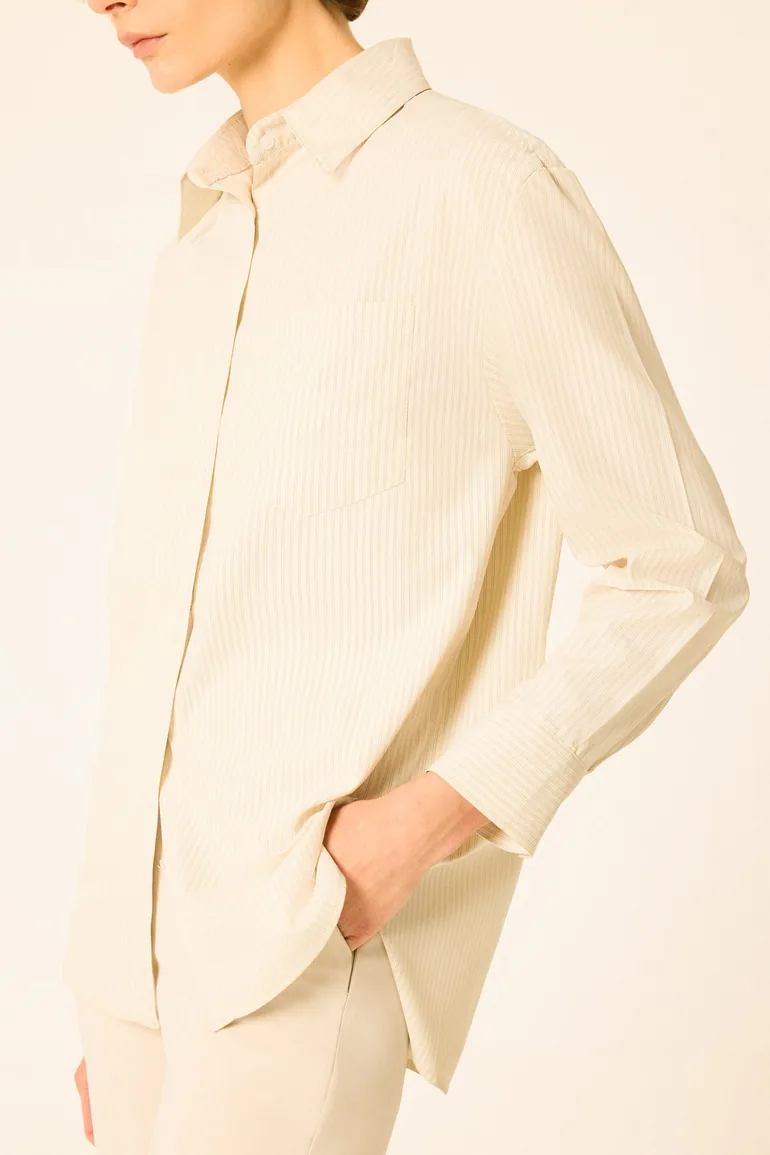STRIPED POPLIN SHIRT - 2