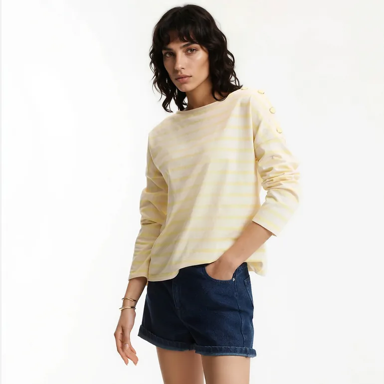 Signatures Aimie Breton Striped T-Shirt in Loose Fit - 1