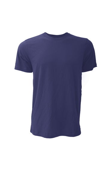 Canvas Unisex Jersey Crew Neck T-Shirt / Mens Short Sleeve T-Shirt - Navy Blue