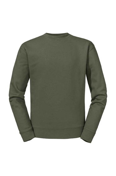 Russell Mens Authentic Sweatshirt - Olive Green