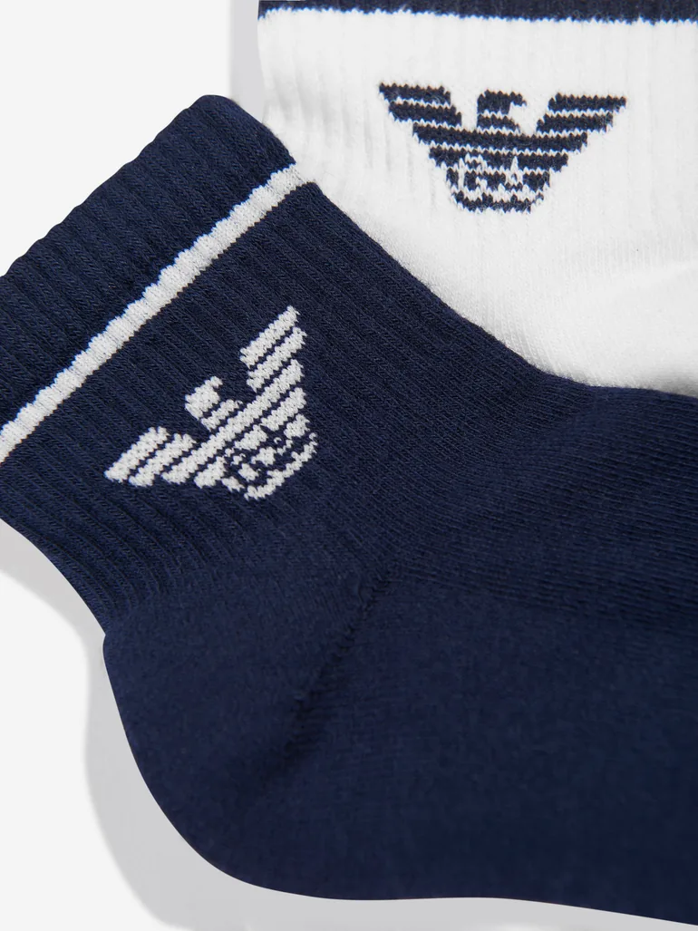 Boys Logo Socks in Navy - 3