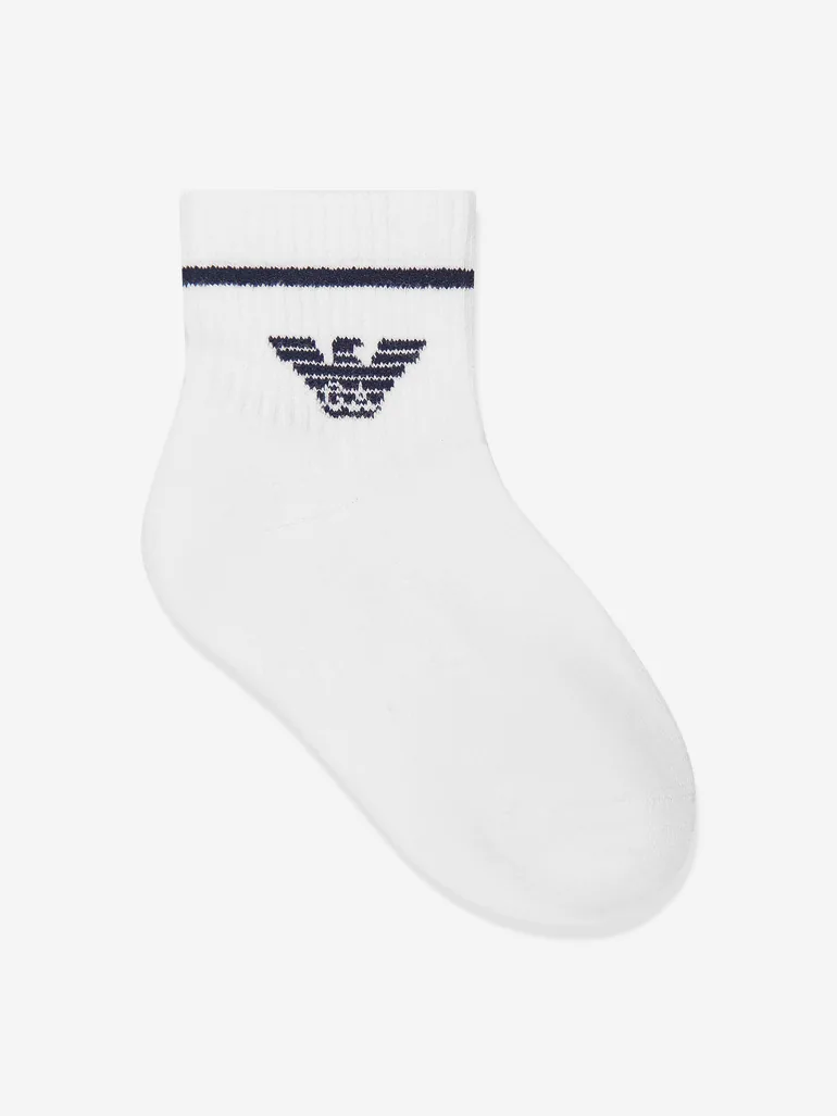 Boys Logo Socks in Navy - 1