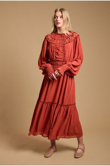 Ruffle Detail Dress