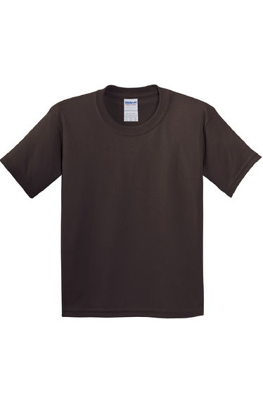 Gildan Youth Unisex Heavy Cotton T-Shirt - Dark Chocolate