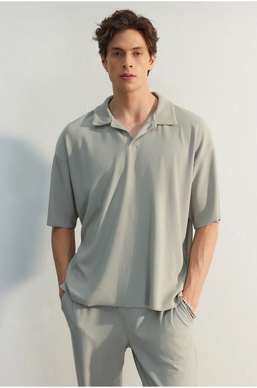 Polo T-shirt - Gray - Regular fit