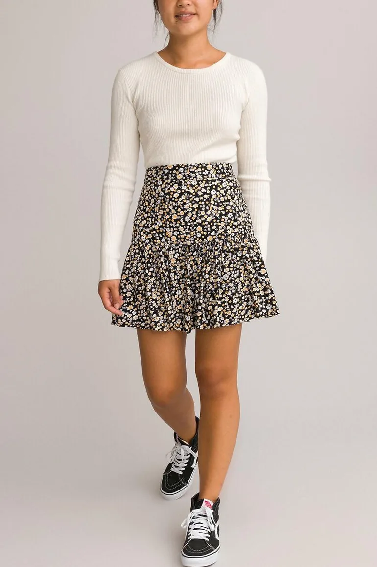 Slim Fit Ribbed Jumper/Sweater with Crew Neck