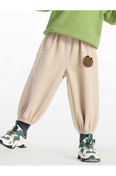 Boys' Jogger Pants with Side Patch Detail