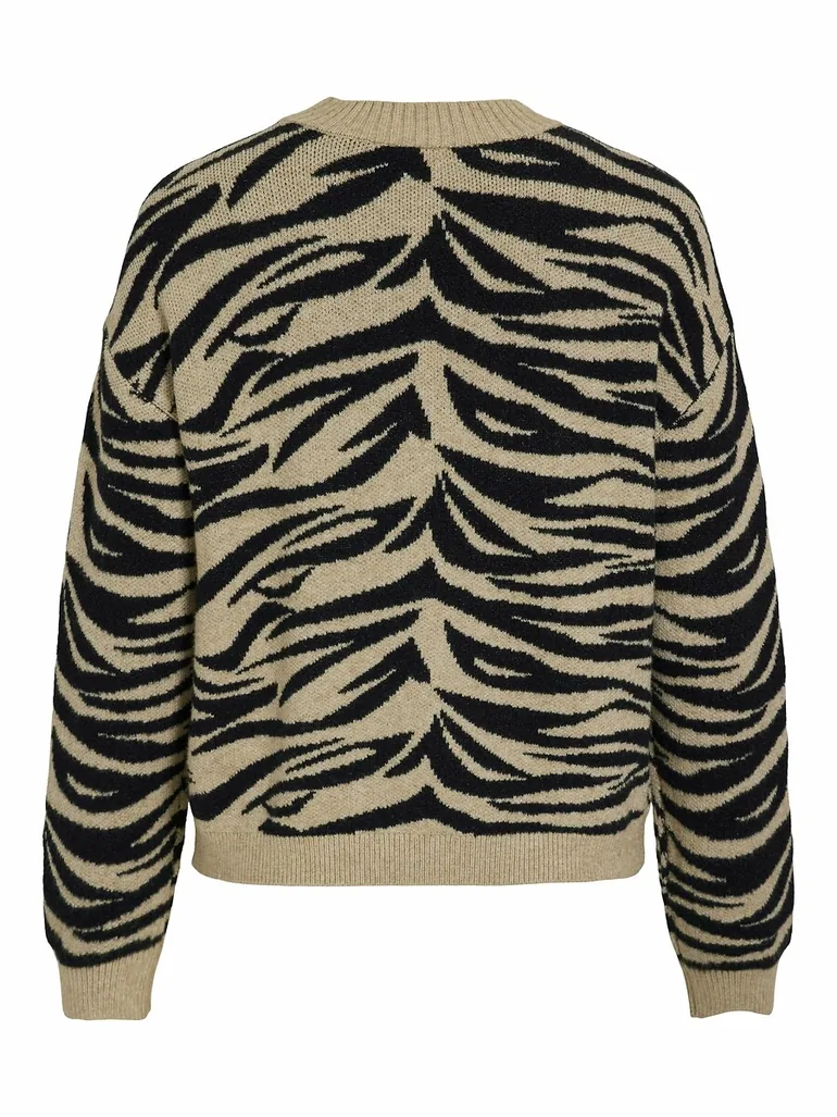 Printed Crew Neck Jumper - 1