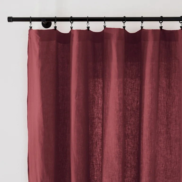 Onega Washed Linen Single Voile Panel - 1